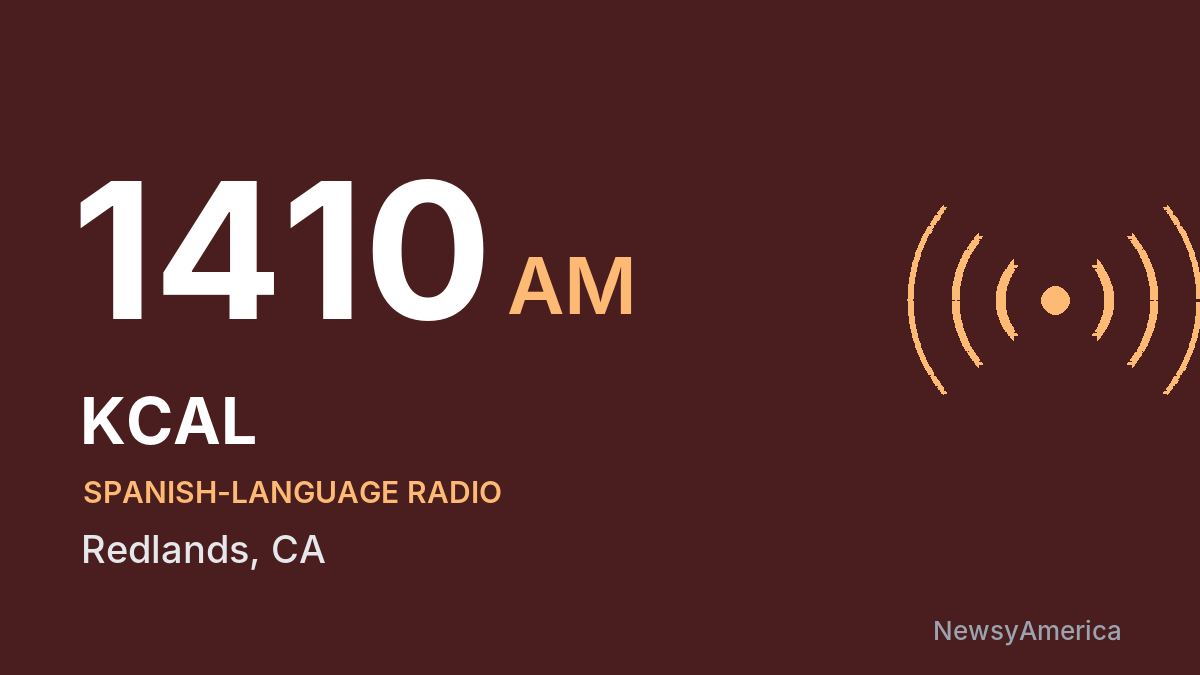 KCAL 1410 AM – Redlands