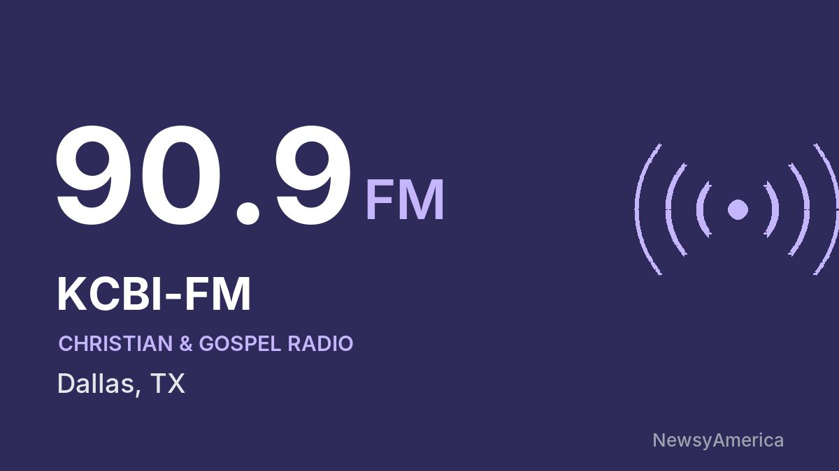 KCBI-FM 90.9 FM – Dallas