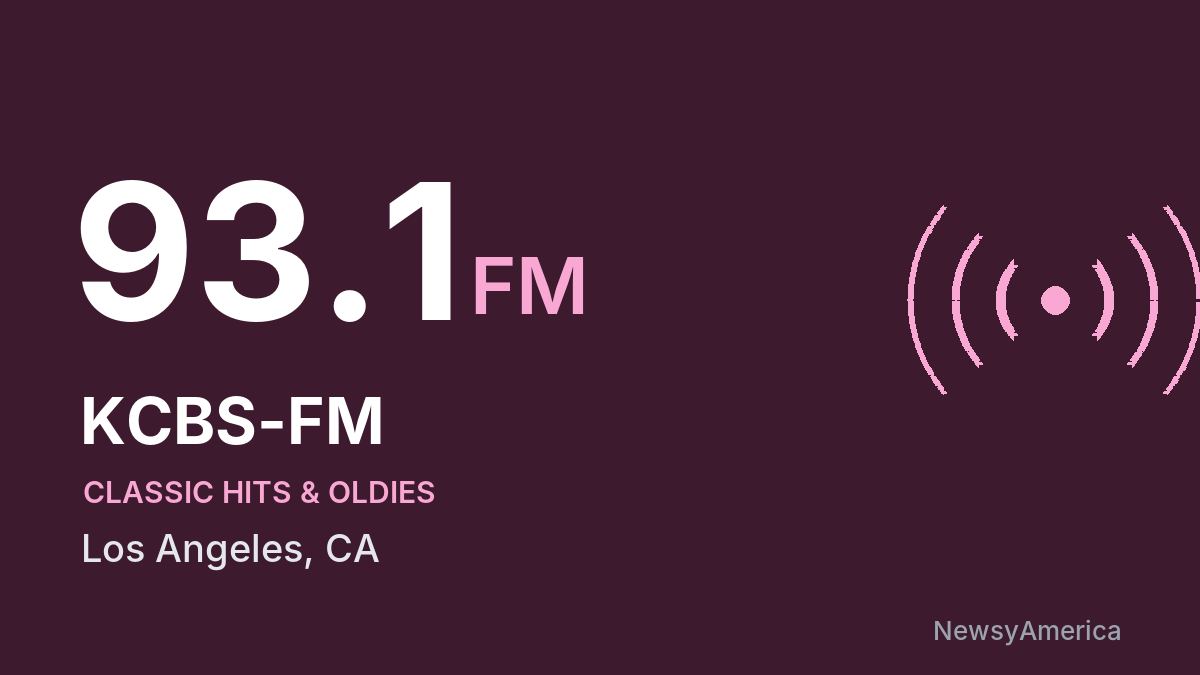 KCBS-FM 93.1 FM – Los Angeles