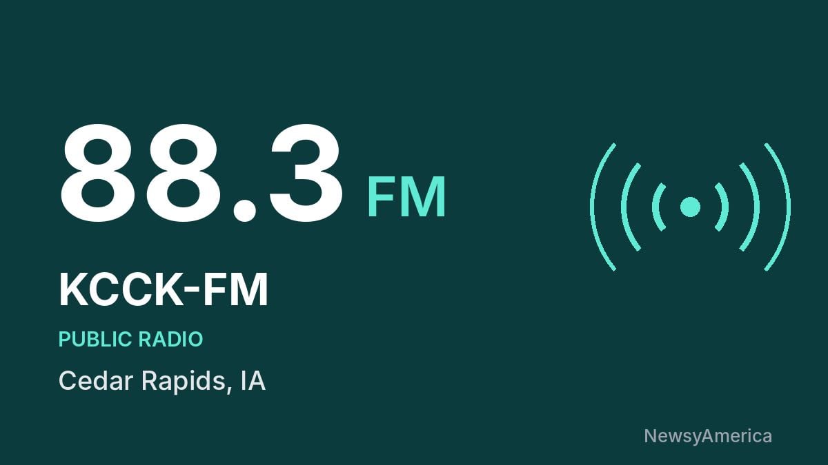KCCK-FM 88.3 FM – Cedar Rapids