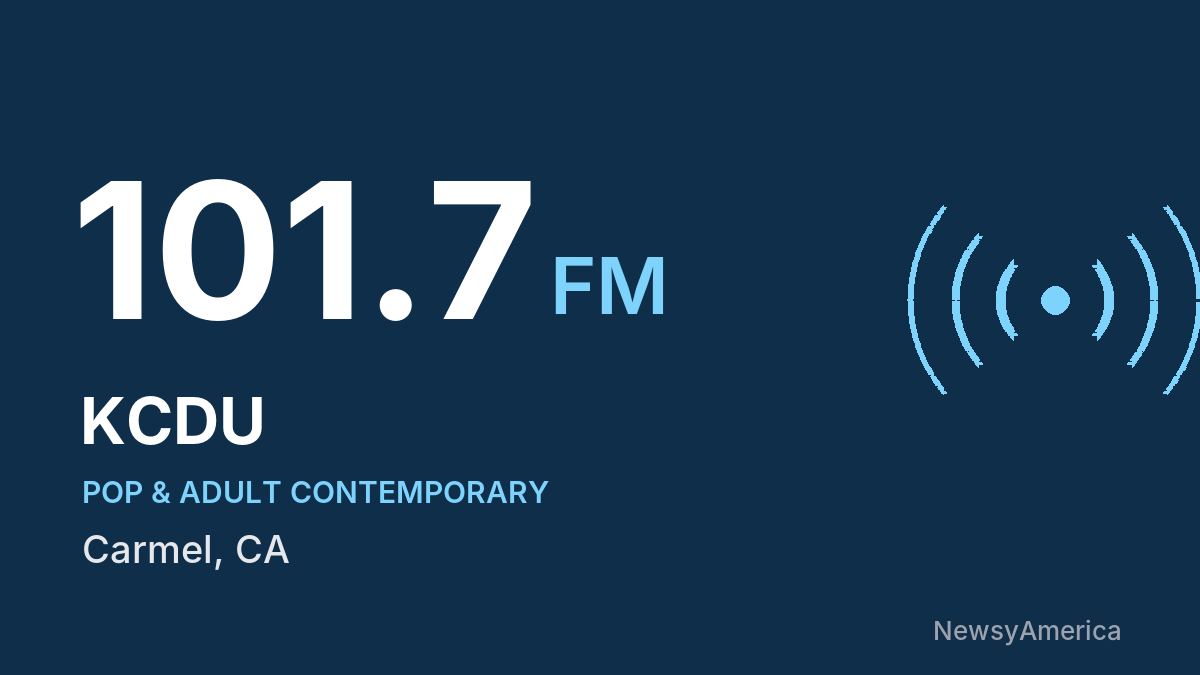 KCDU 101.7 FM – Carmel