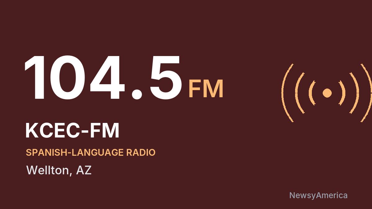 KCEC-FM 104.5 FM – Wellton