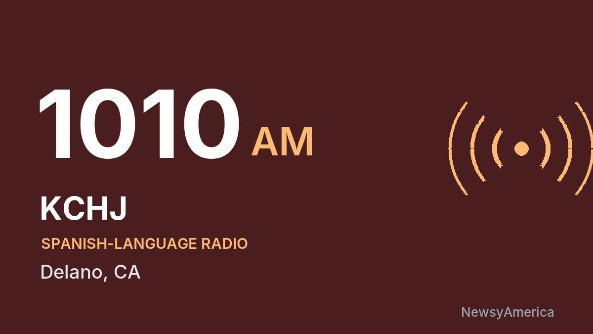 KCHJ 1010 AM – Delano