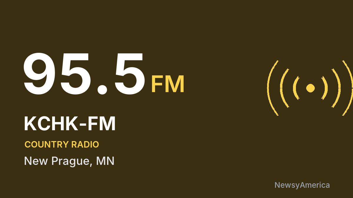 KCHK-FM 95.5 FM – New Prague