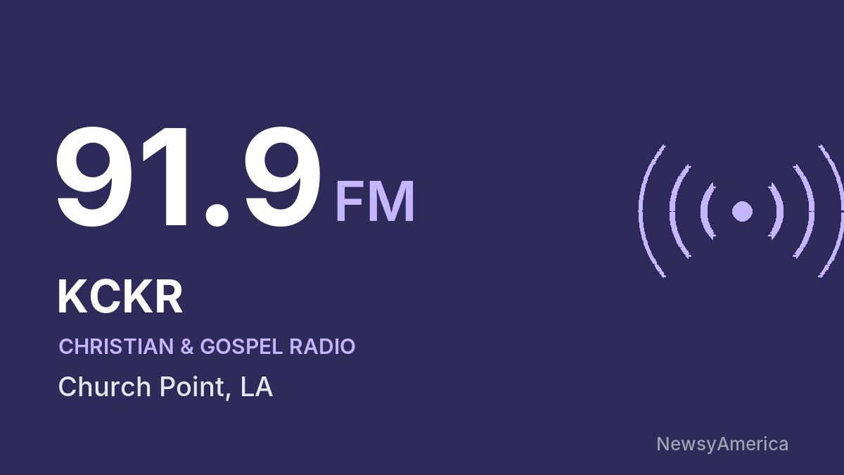 KCKR 91.9 FM – Church Point