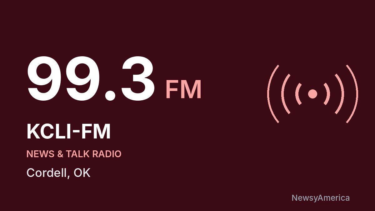 KCLI-FM 99.3 FM – Cordell
