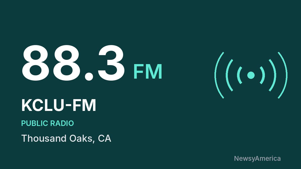 KCLU-FM 88.3 FM – Thousand Oaks