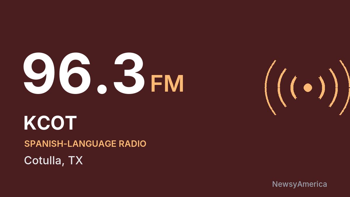 KCOT 96.3 FM – Cotulla