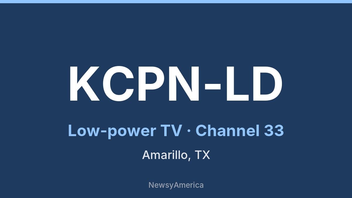 KCPN-LD – Channel 33 Amarillo