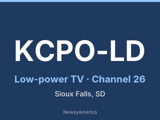 KCPO-LD channel 26, Sioux Falls, SD
