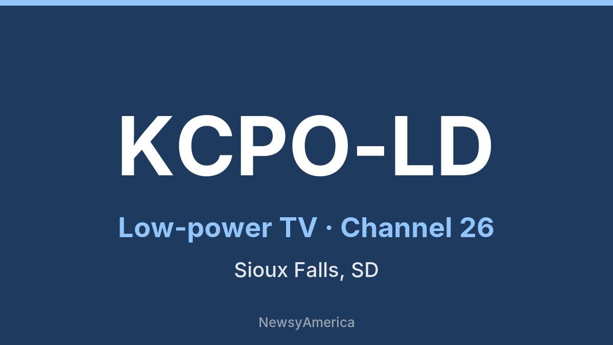 KCPO-LD – Channel 26 Sioux Falls