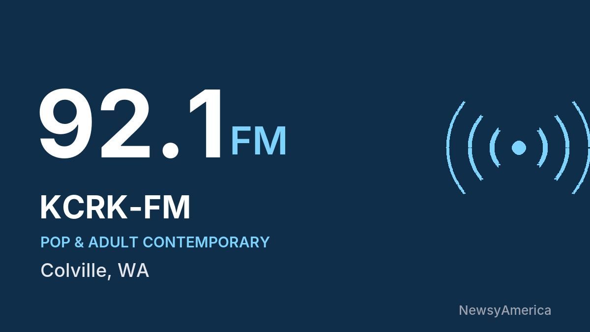 KCRK-FM 92.1 FM – Colville
