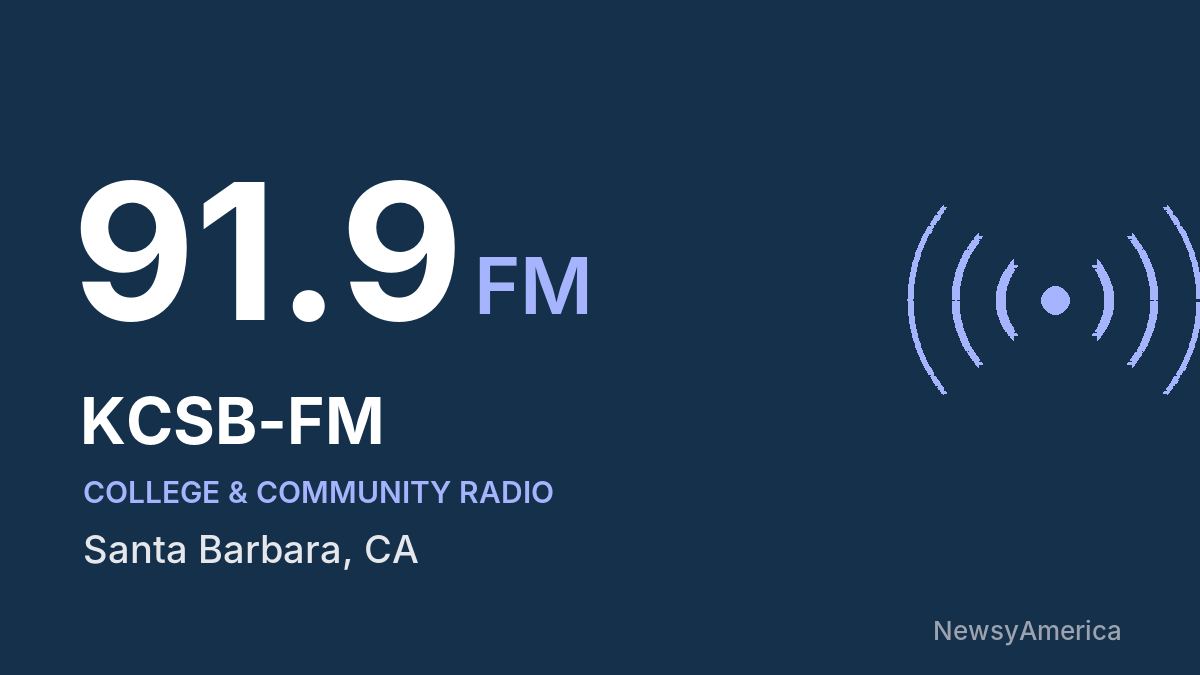 KCSB-FM 91.9 FM – Santa Barbara