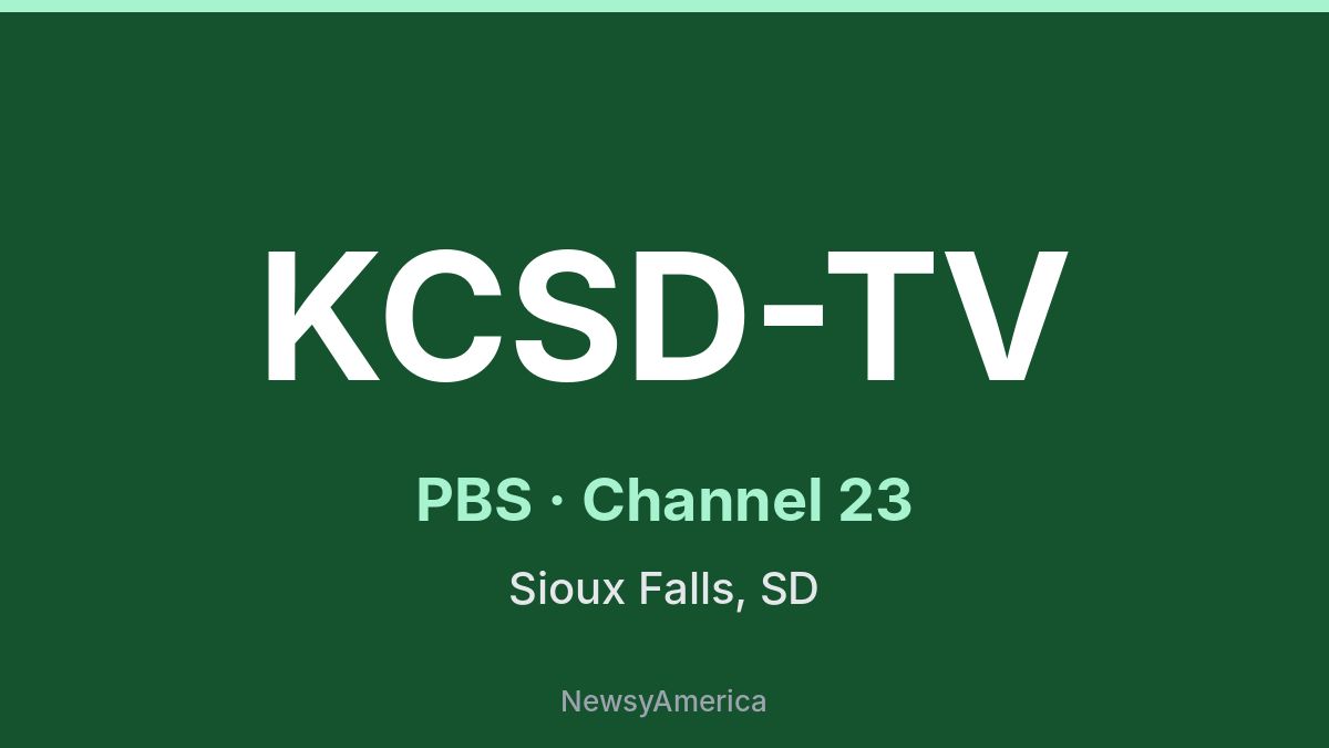 KCSD-TV – PBS 23 Sioux Falls