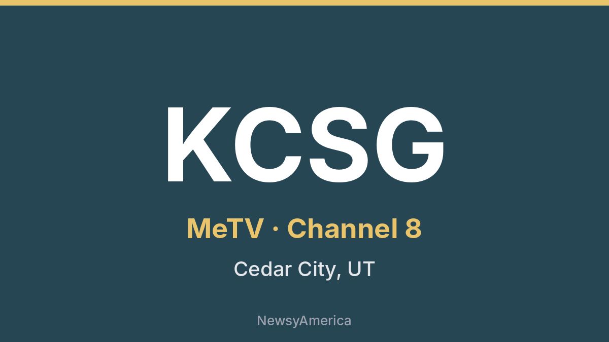 KCSG – MeTV 8 Salt Lake City