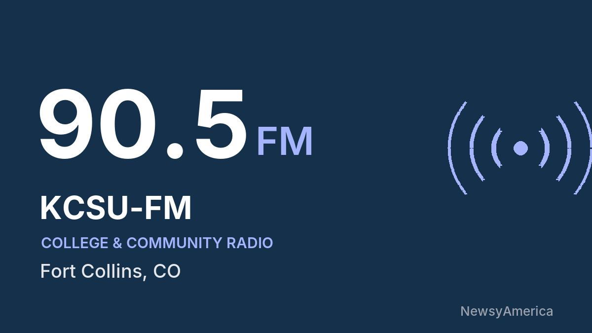KCSU-FM 90.5 FM – Fort Collins