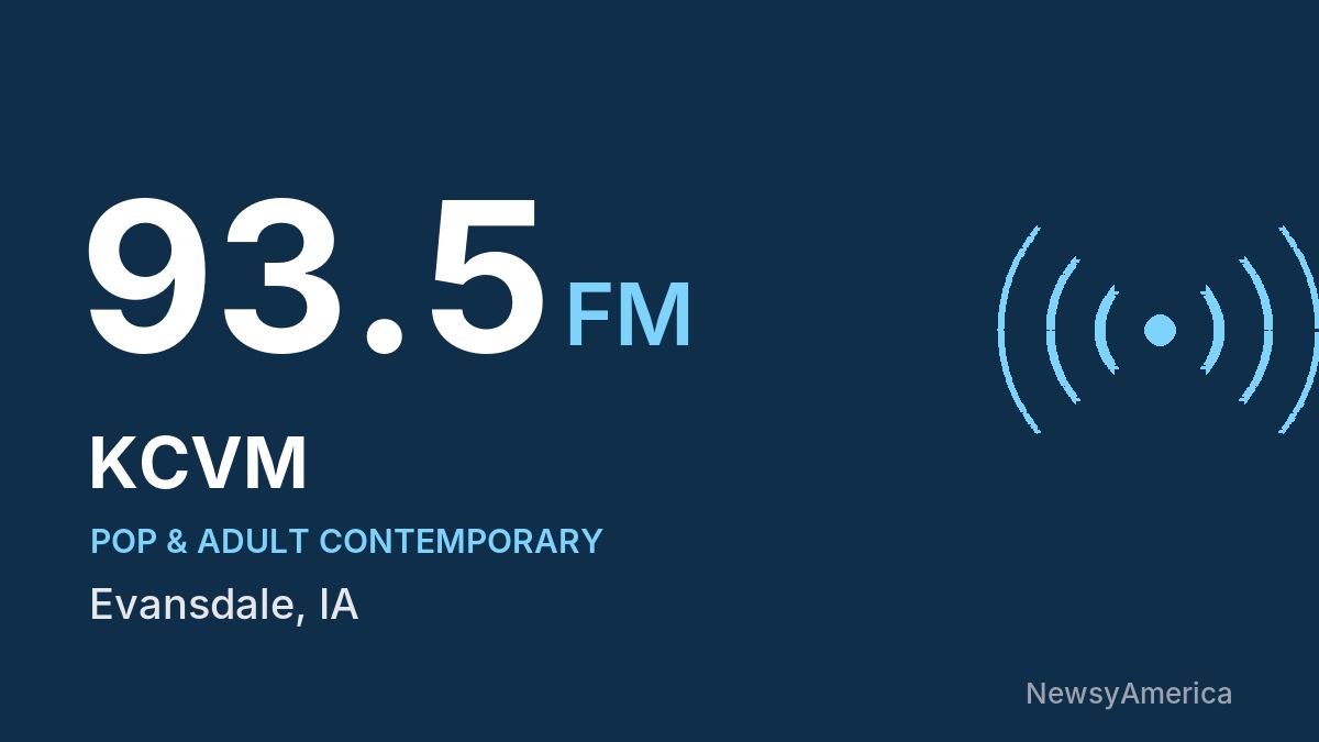KCVM 93.5 FM – Evansdale