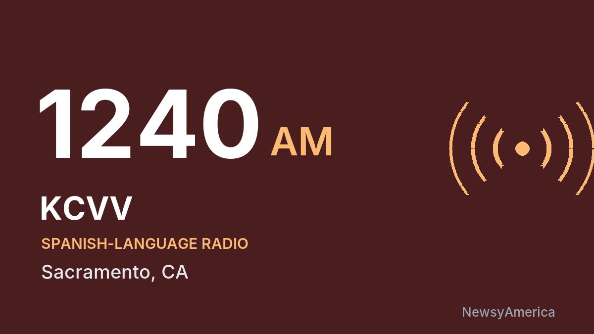 KCVV 1240 AM – Sacramento