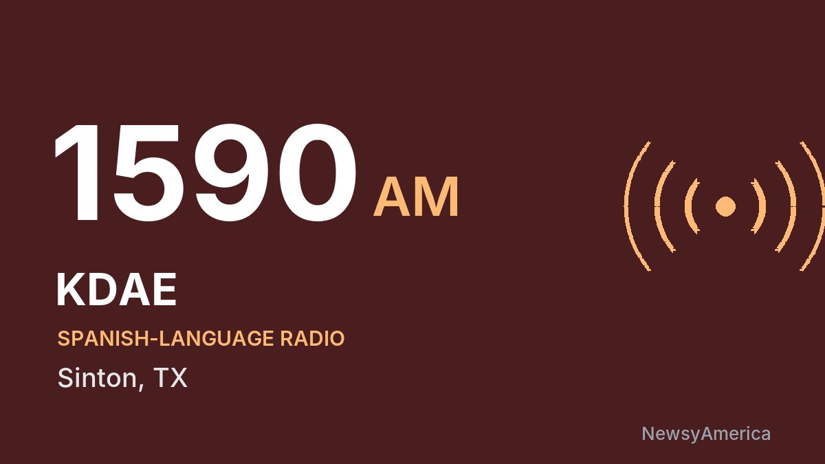KDAE 1590 AM – Sinton