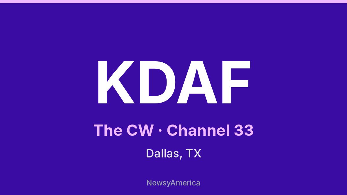 KDAF – The CW 33 Dallas