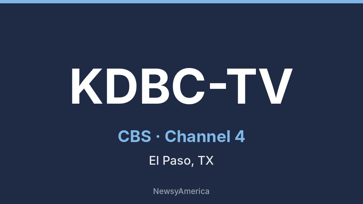 KDBC-TV – CBS 4 El Paso