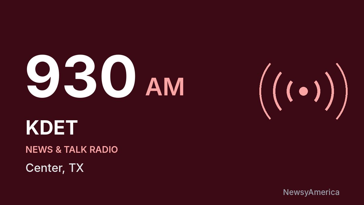 KDET 930 AM – Center