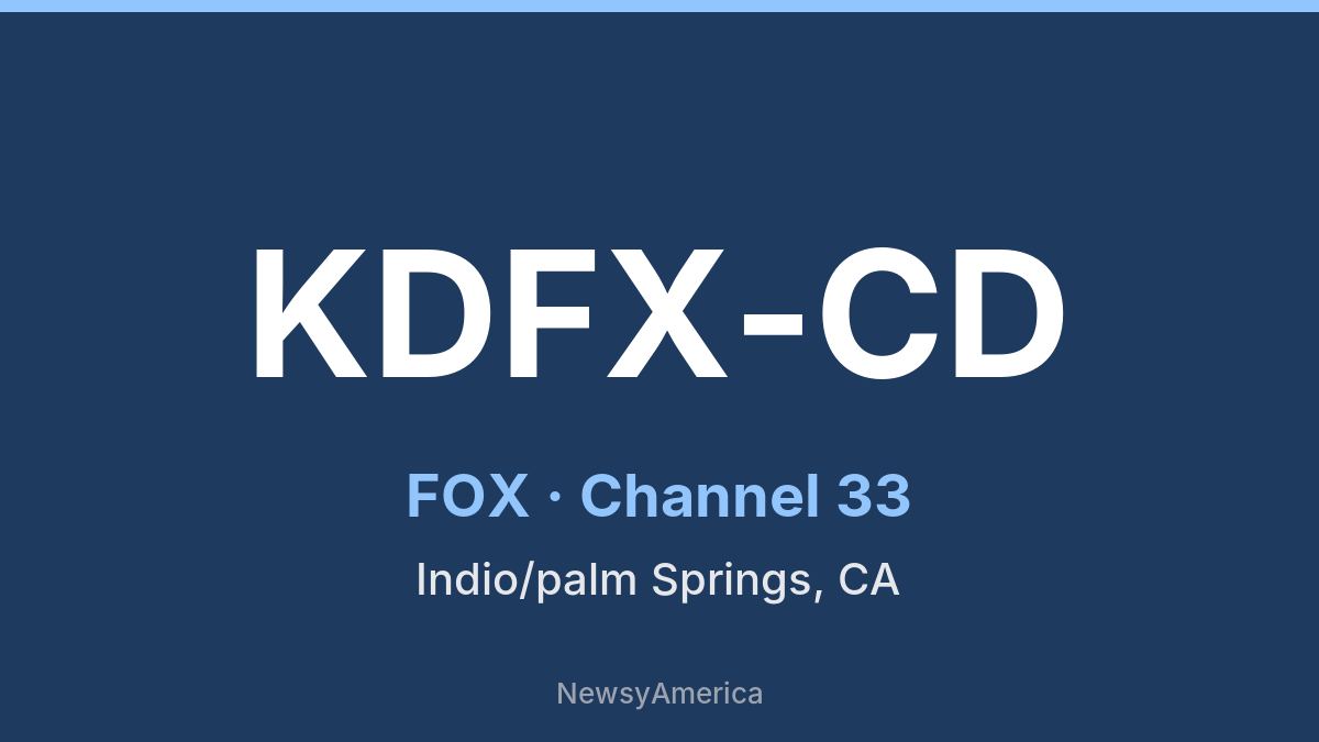 KDFX-CD – FOX 33 Palm Springs