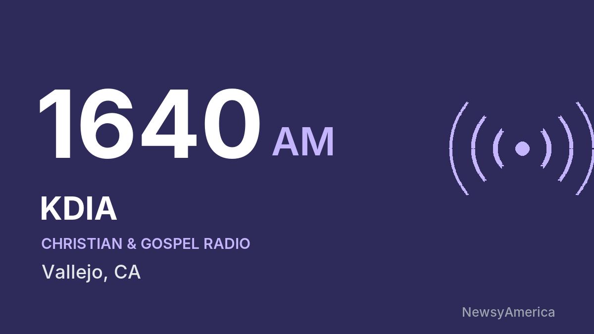 KDIA 1640 AM – Vallejo