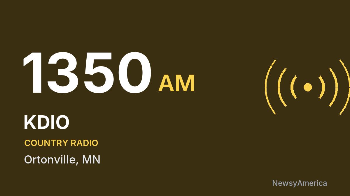 KDIO 1350 AM – Ortonville