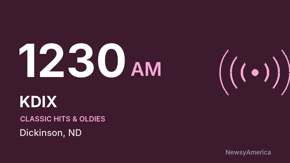 KDIX 1230 AM – Dickinson
