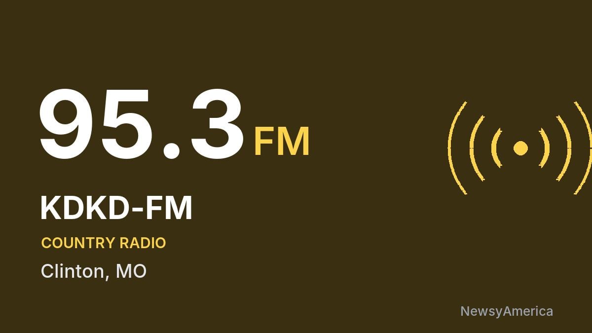 KDKD-FM 95.3 FM – Clinton
