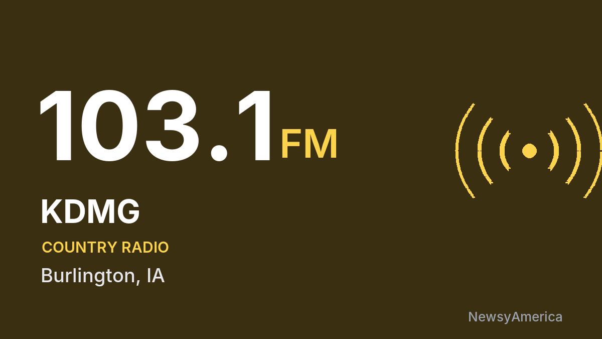 KDMG 103.1 FM – Burlington