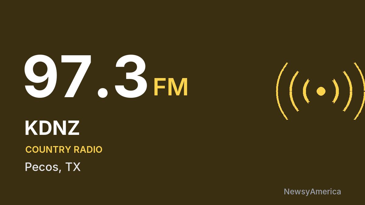 KDNZ 97.3 FM – Pecos