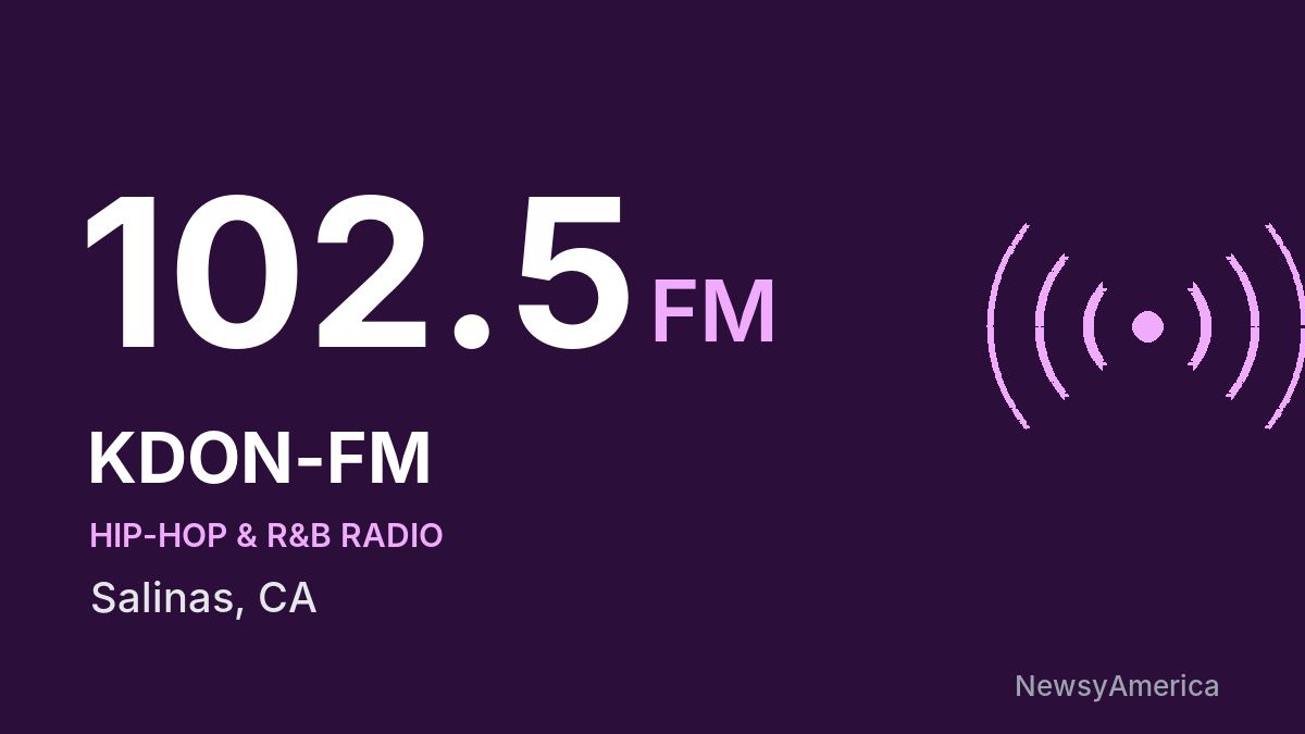 KDON-FM 102.5 FM – Salinas