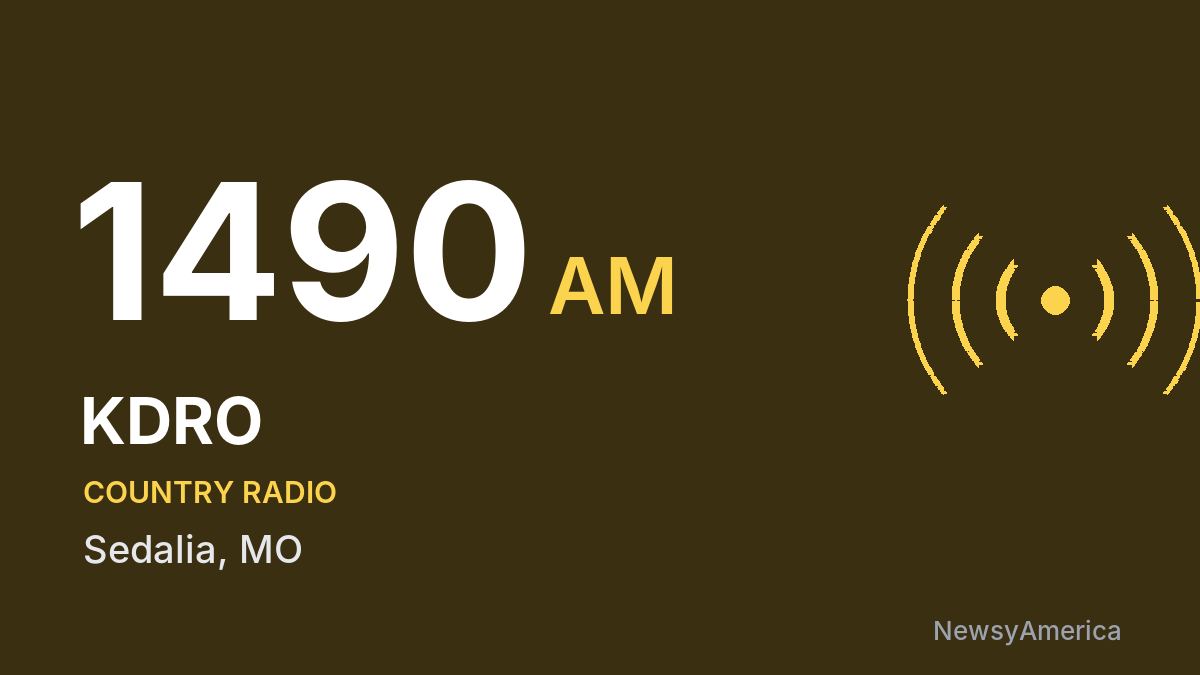 KDRO 1490 AM – Sedalia