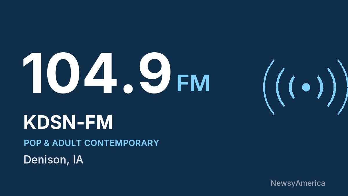 KDSN-FM 104.9 FM – Denison