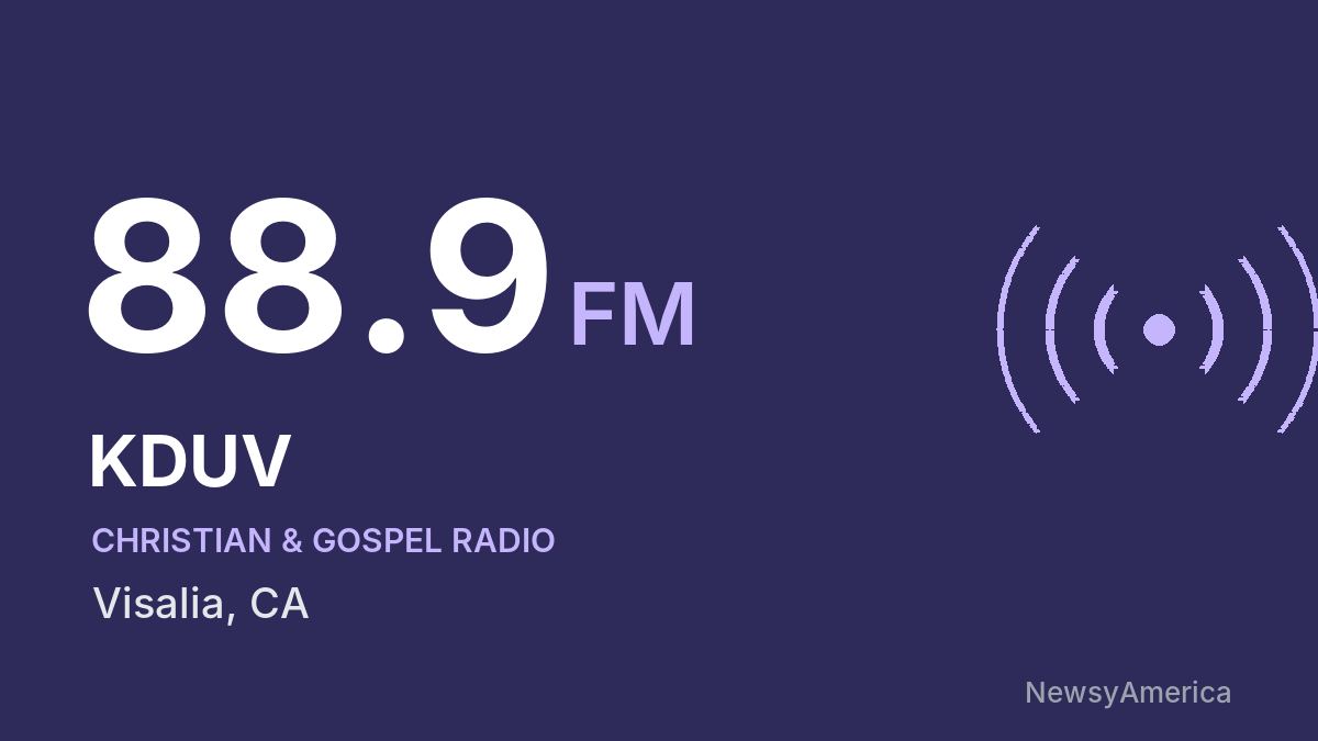 KDUV 88.9 FM – Visalia