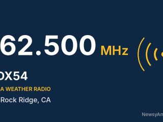 KDX54 NOAA Weather Radio 162.500 MHz, Big Rock Ridge, CA