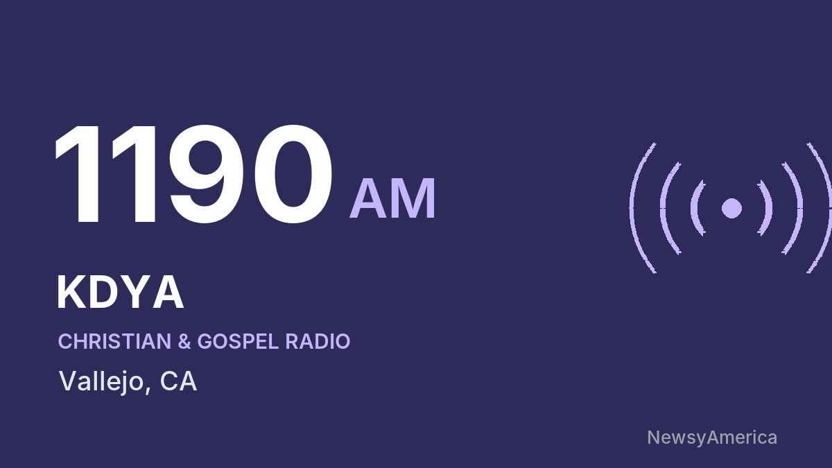 KDYA 1190 AM – Vallejo