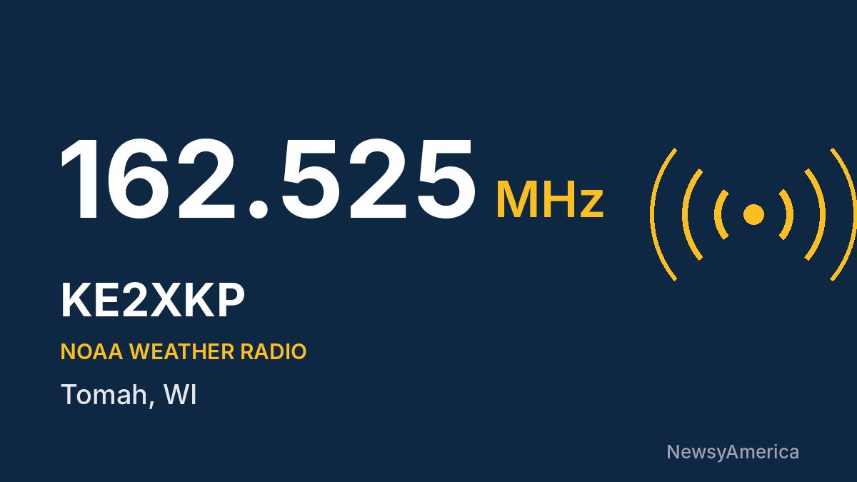 KE2XKP NOAA Weather Radio 162.525 MHz – Tomah, WI