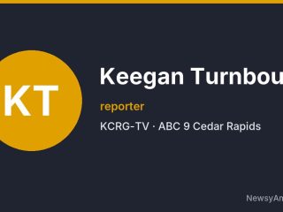 Keegan Turnbough, reporter, KCRG-TV