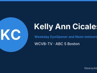 Kelly Ann Cicalese, Weekday EyeOpener and Noon meteorologist, WCVB-TV