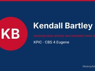 Kendall Bartley, evening news anchor and assistant news director, KPIC