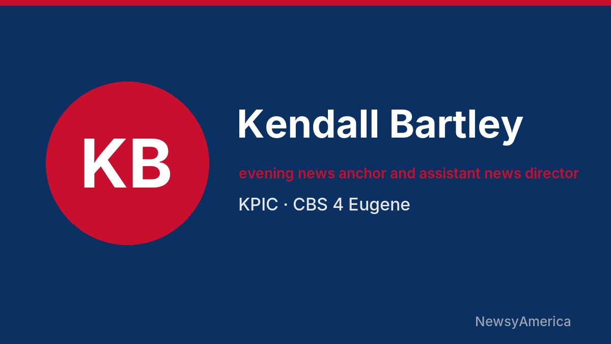 Kendall Bartley – KPIC, Eugene