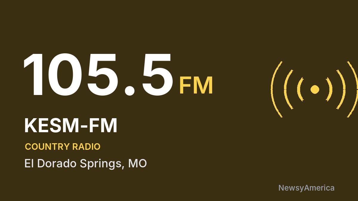 KESM-FM 105.5 FM – El Dorado Springs