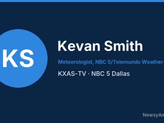Kevan Smith, Meteorologist, NBC 5/Telemundo Weather Team, KXAS-TV