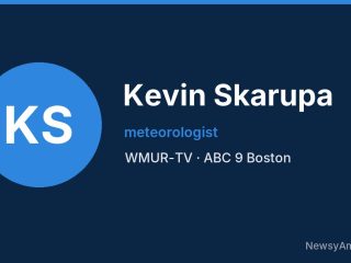 Kevin Skarupa, meteorologist, WMUR-TV
