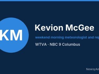 Kevion McGee, weekend morning meteorologist and reporter, WTVA