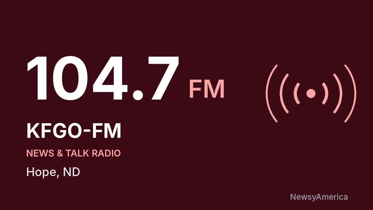 KFGO-FM 104.7 FM – Hope