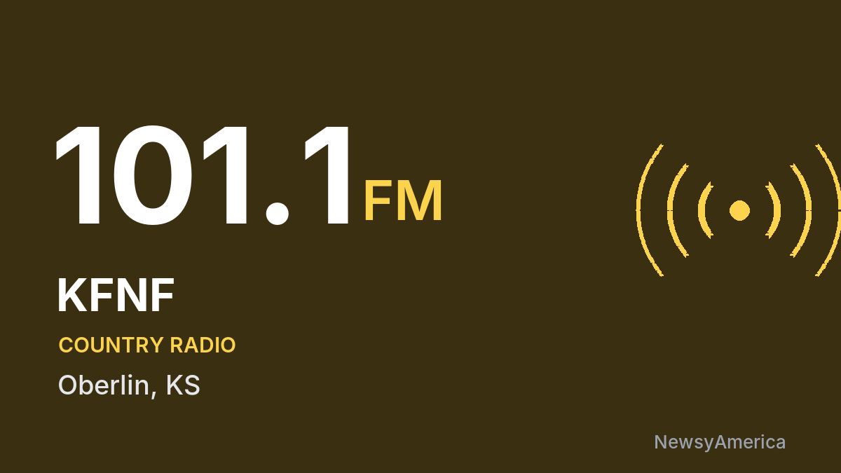 KFNF 101.1 FM – Oberlin